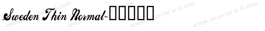 Sweden Thin Normal字体转换